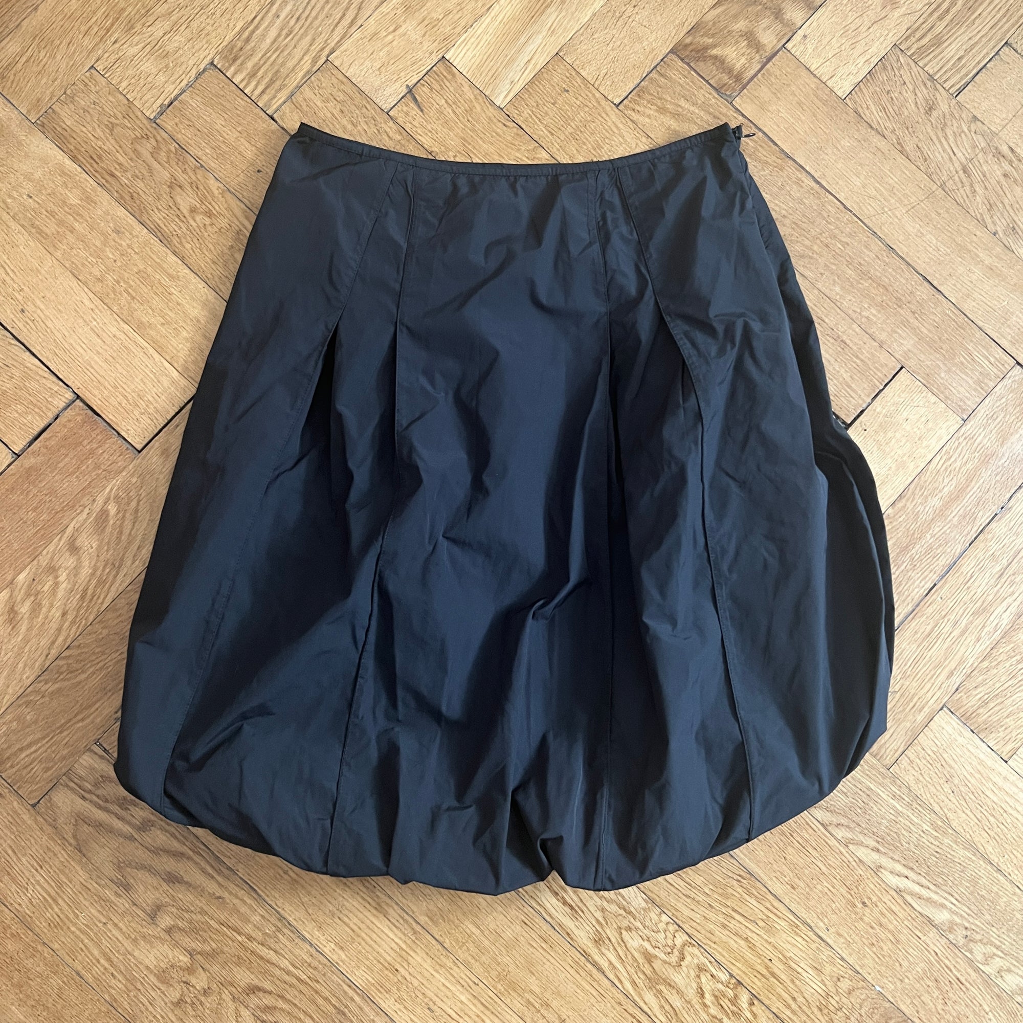 Alexander McQueen 90s Black Balloon Skirt