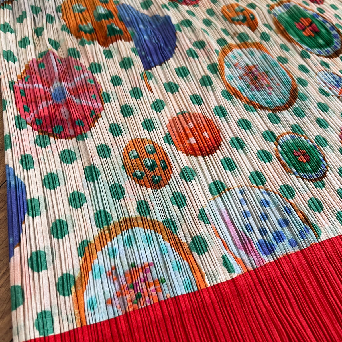 Issey Miyake 90s Pleats Please Printed Skirt
