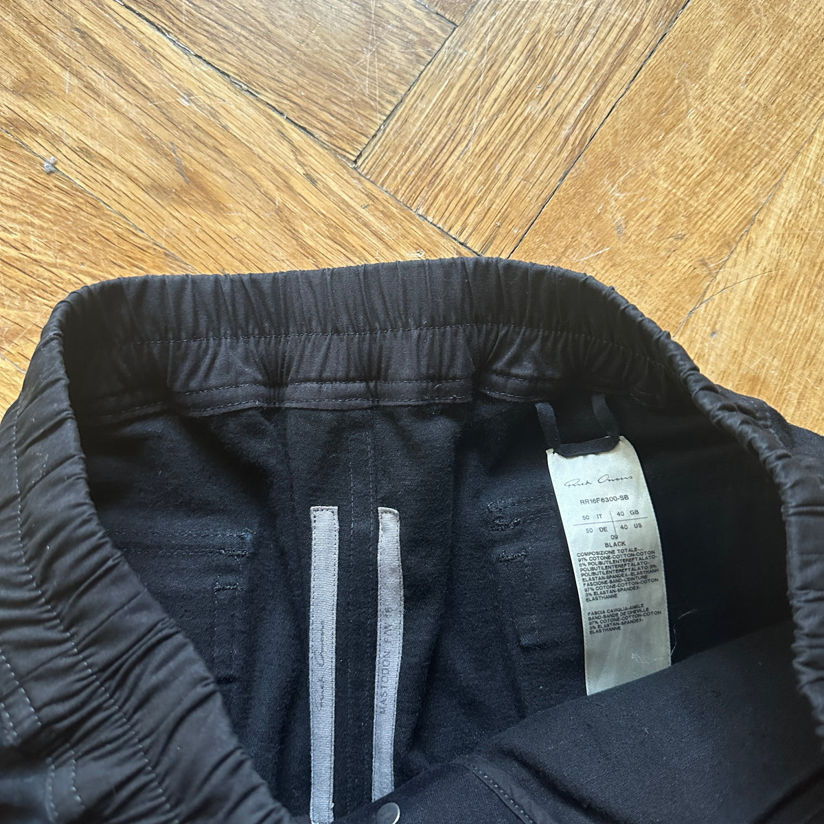 Rick Owens FW16 Mastodon Denim Cargo Pants