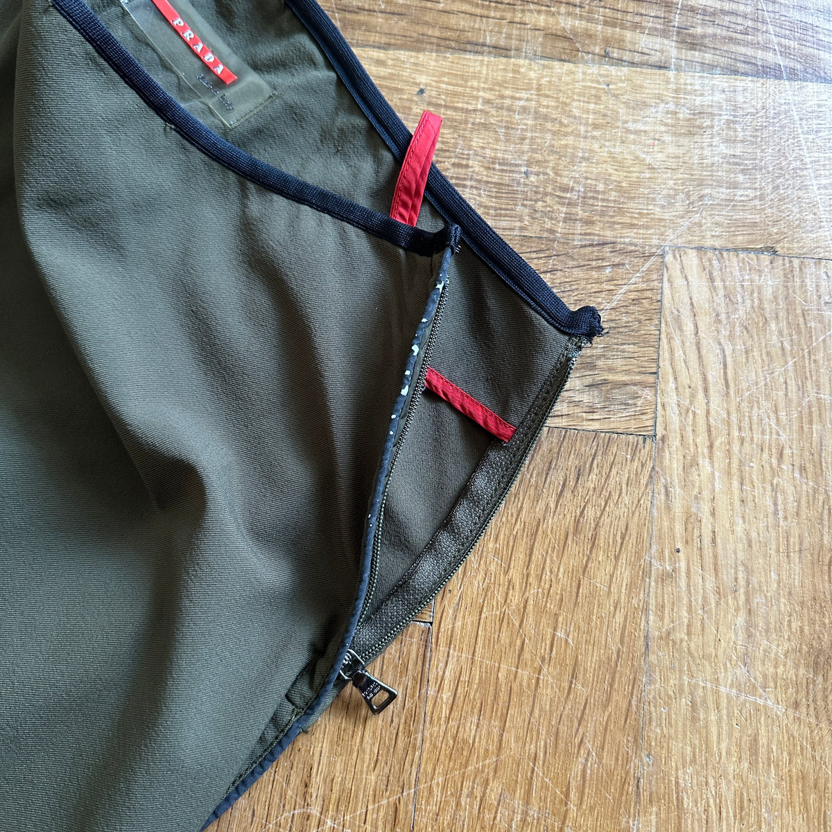 Prada Sport SS99 Strapped Cargo Nylon Skirt