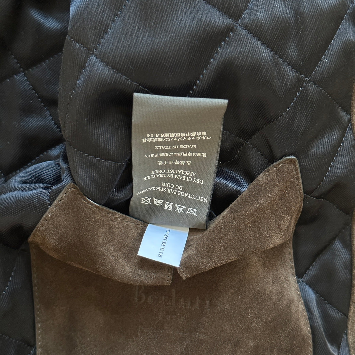 Berluti by Haider Ackermann FW17 Brown Suede Trucker Jacket