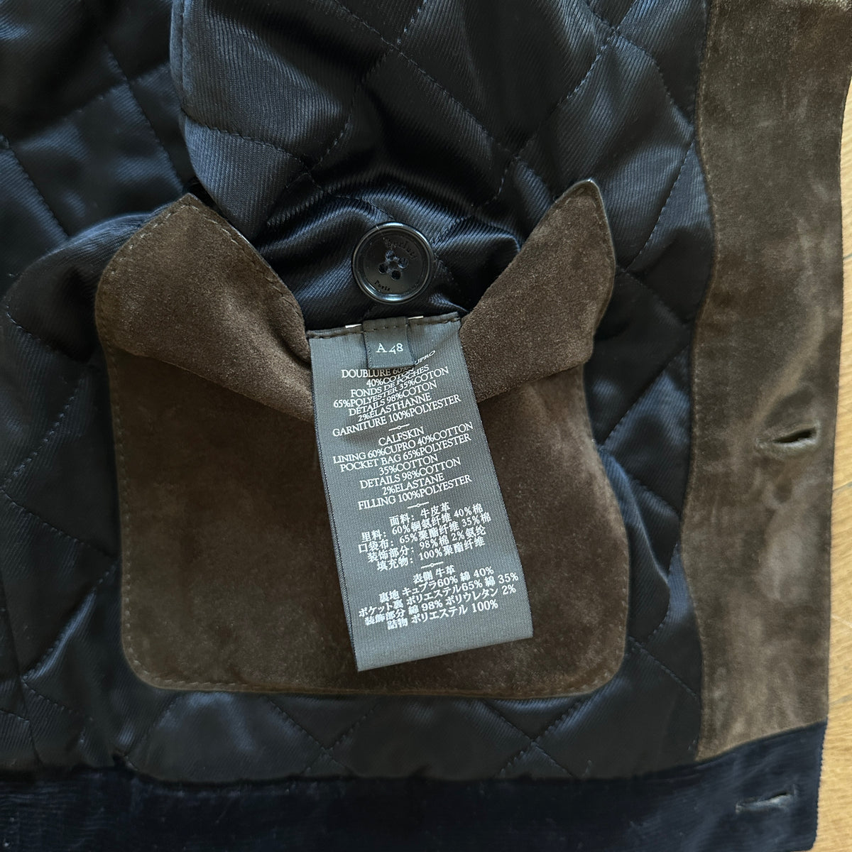 Berluti by Haider Ackermann FW17 Brown Suede Trucker Jacket