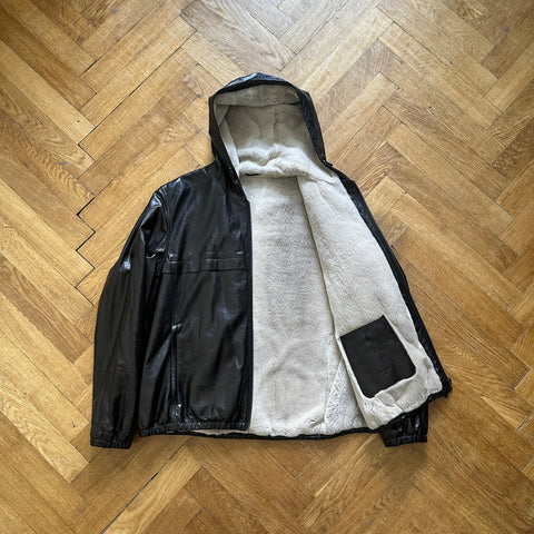 Berluti by Haider Ackermann FW18 Black Lambskin Mink B-Way Jacket