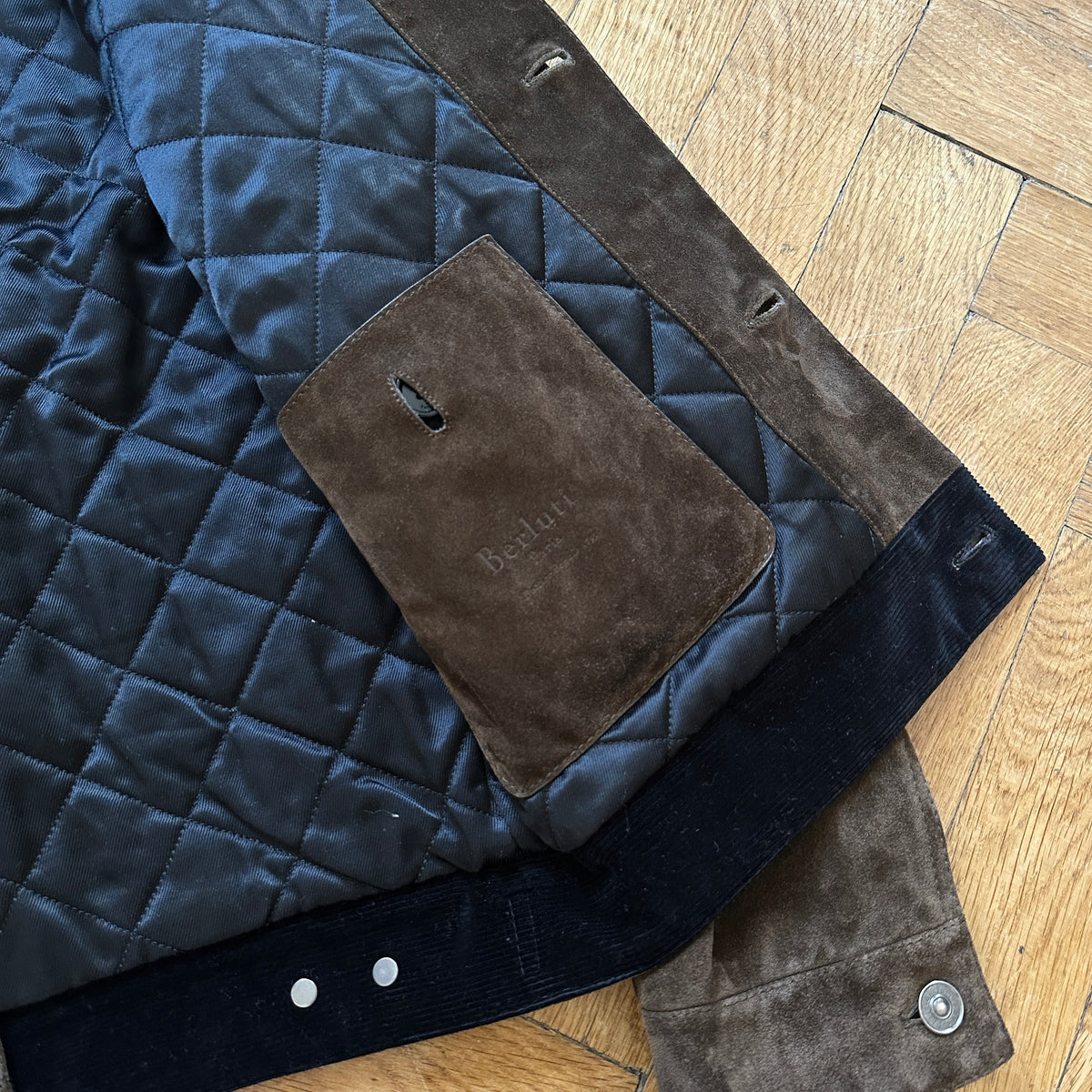 Berluti by Haider Ackermann FW17 Brown Suede Trucker Jacket