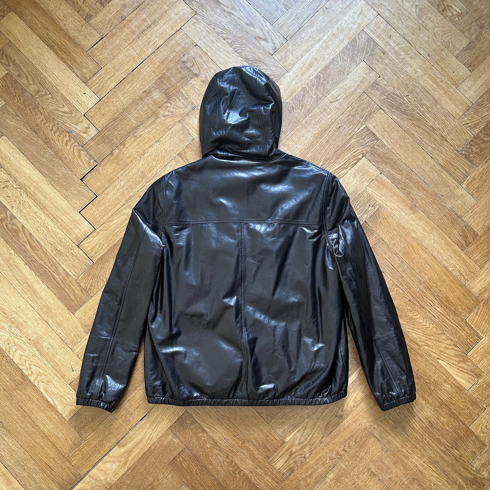 Berluti by Haider Ackermann FW18 Black Lambskin Mink B-Way Jacket