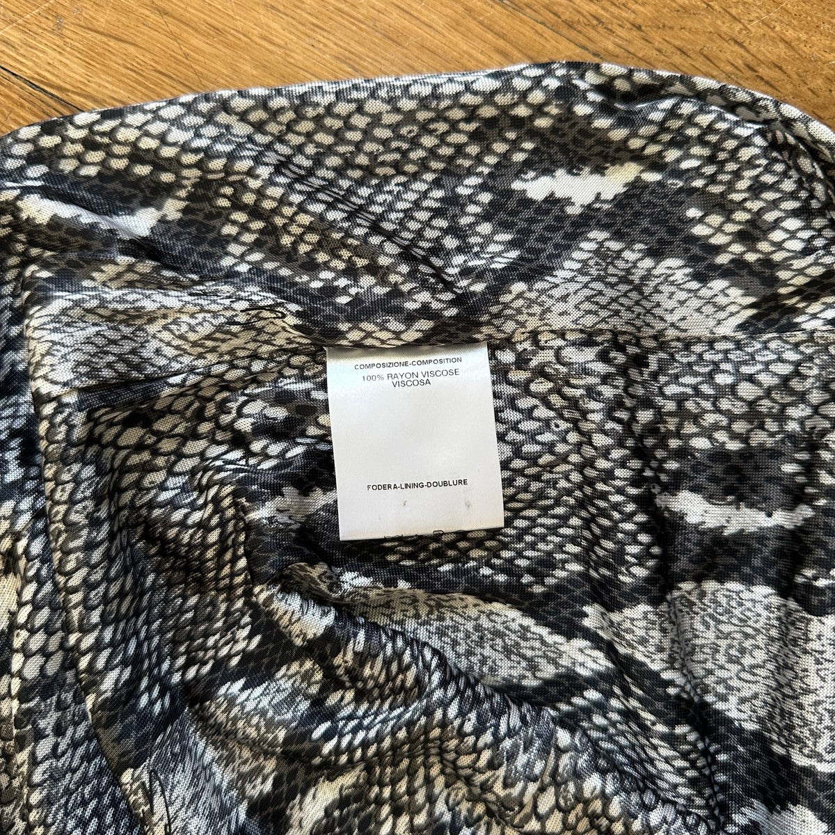 Gucci by Tom Ford SS00 Python Print Viscose Dress