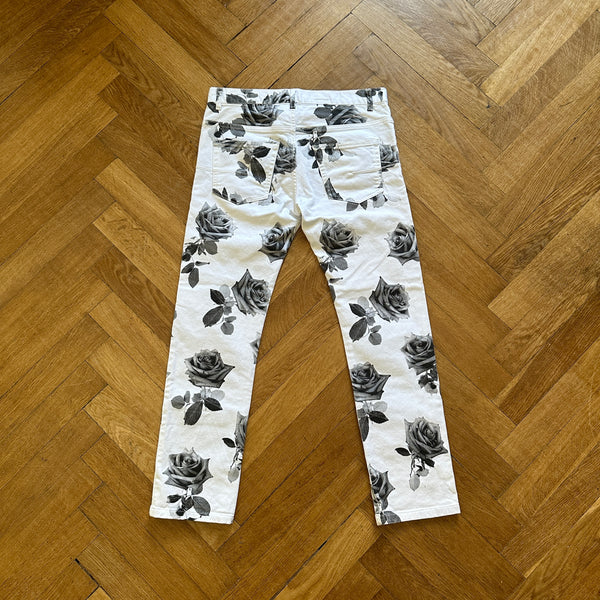 Dior Homme FW16 Rose Print Denim - Ākaibu Store