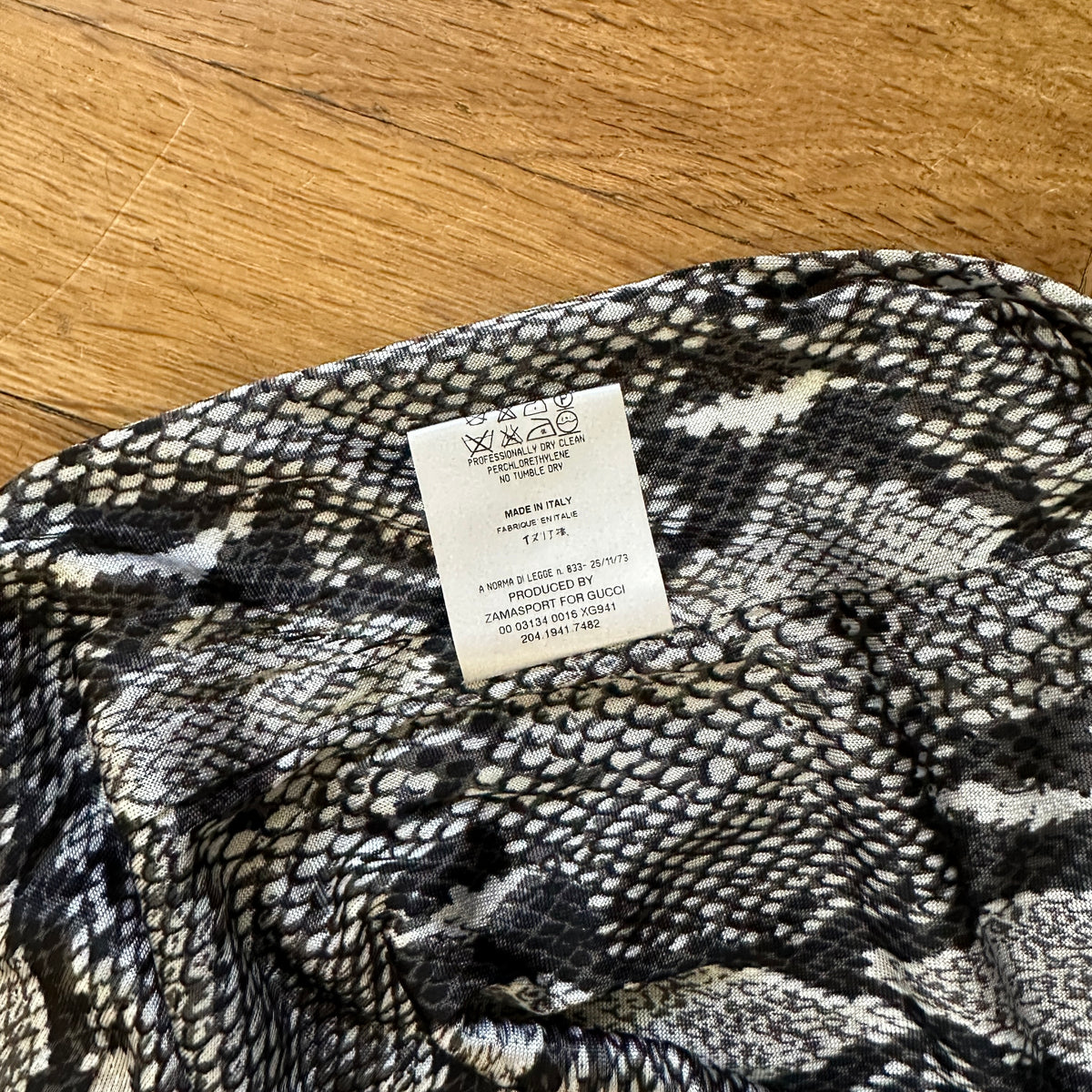 Gucci by Tom Ford SS00 Python Print Viscose Dress