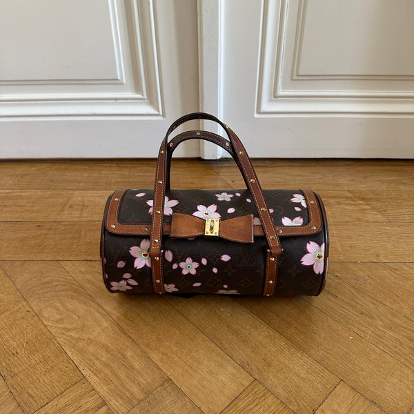 Louis Vuitton Pink Monogram Canvas Murakami Cherry Blossom Papillon Bag Louis  Vuitton