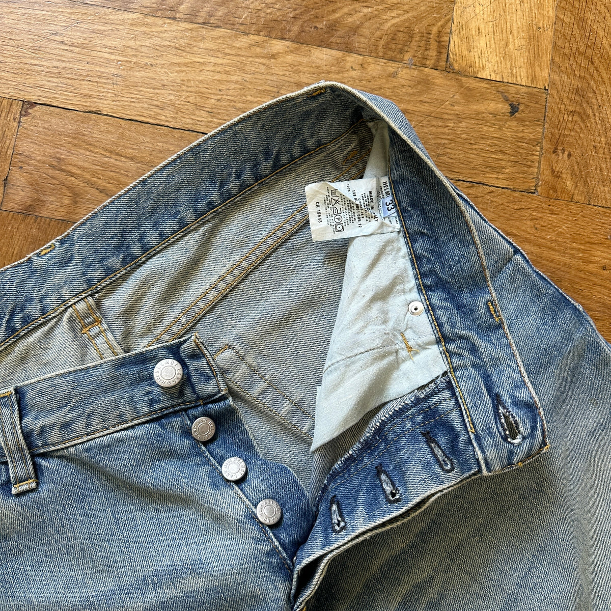 Helmut Lang 90s Classic Cut Vintage Sanded Denim