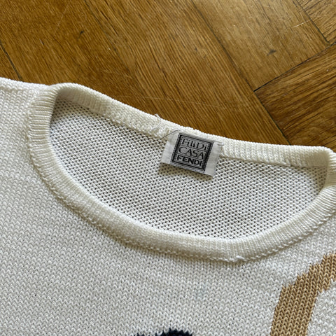 Fendi Fili Di Casa 90s Ocean Knit Sweater