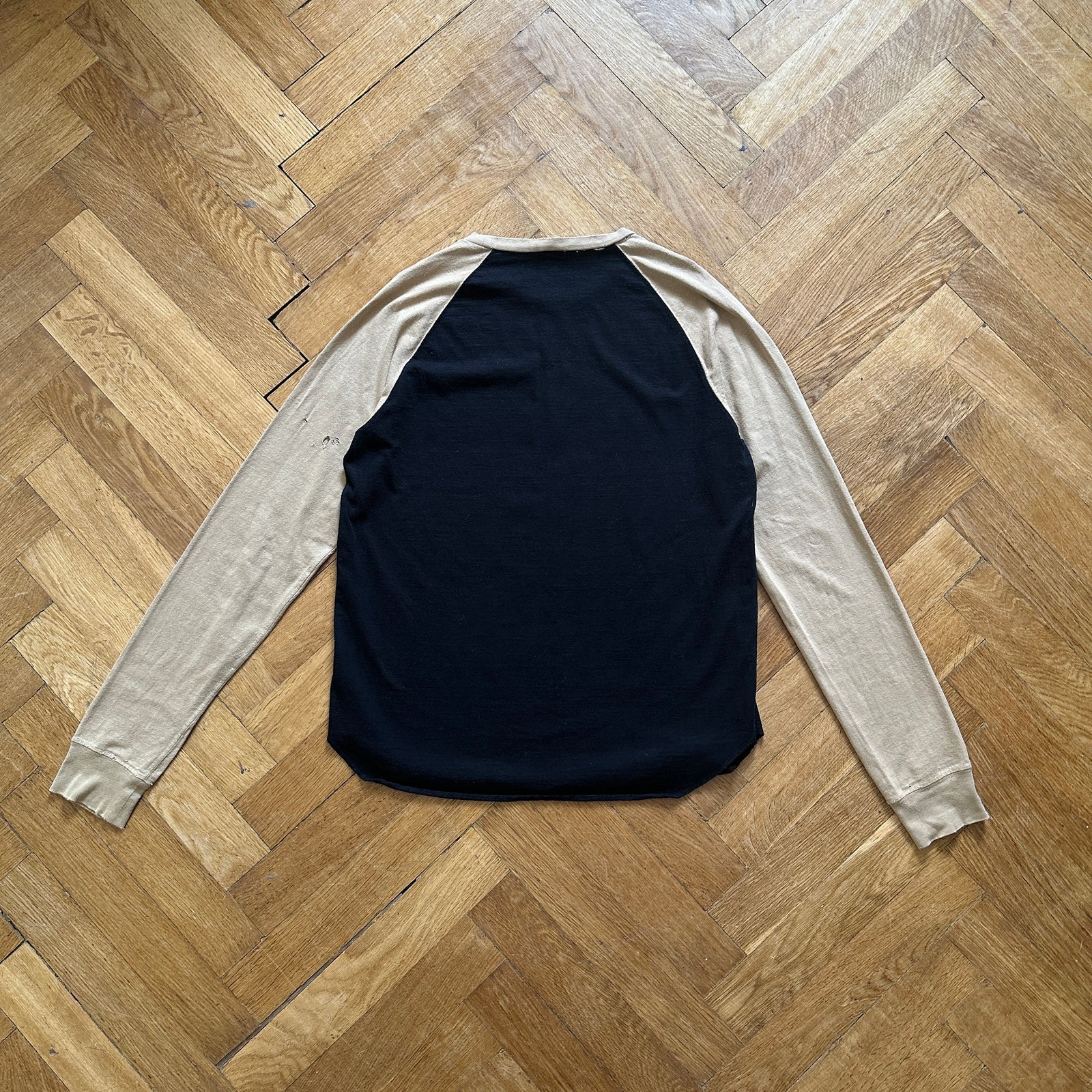 Number (N)ine Distressed Baseball Longsleeve