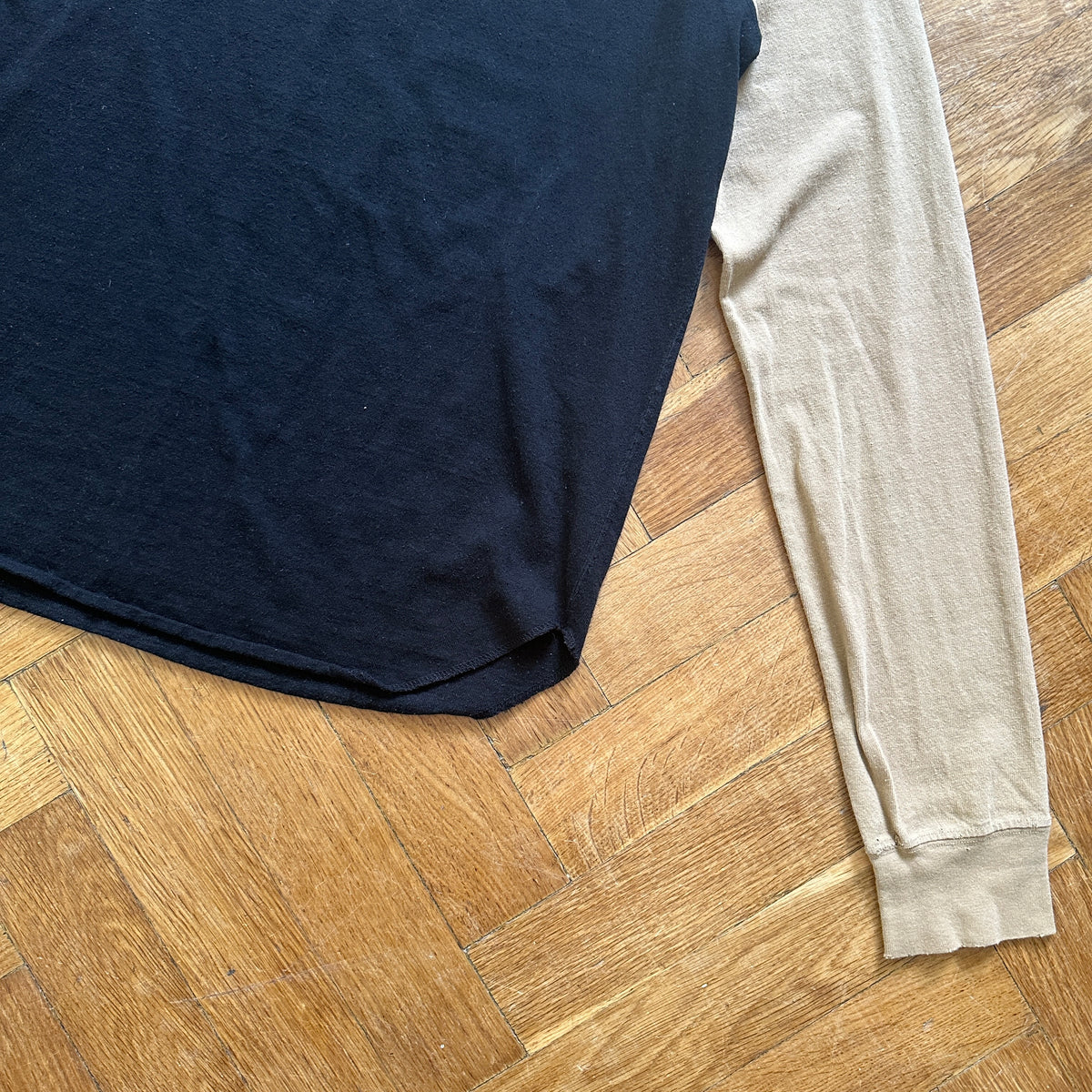 Number (N)ine Distressed Baseball Longsleeve