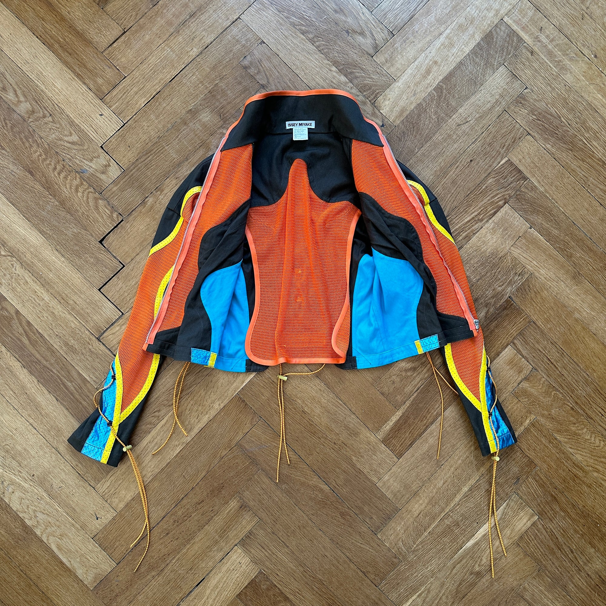 Issey Miyake Vintage Multicolor Laced Cropped Jacket