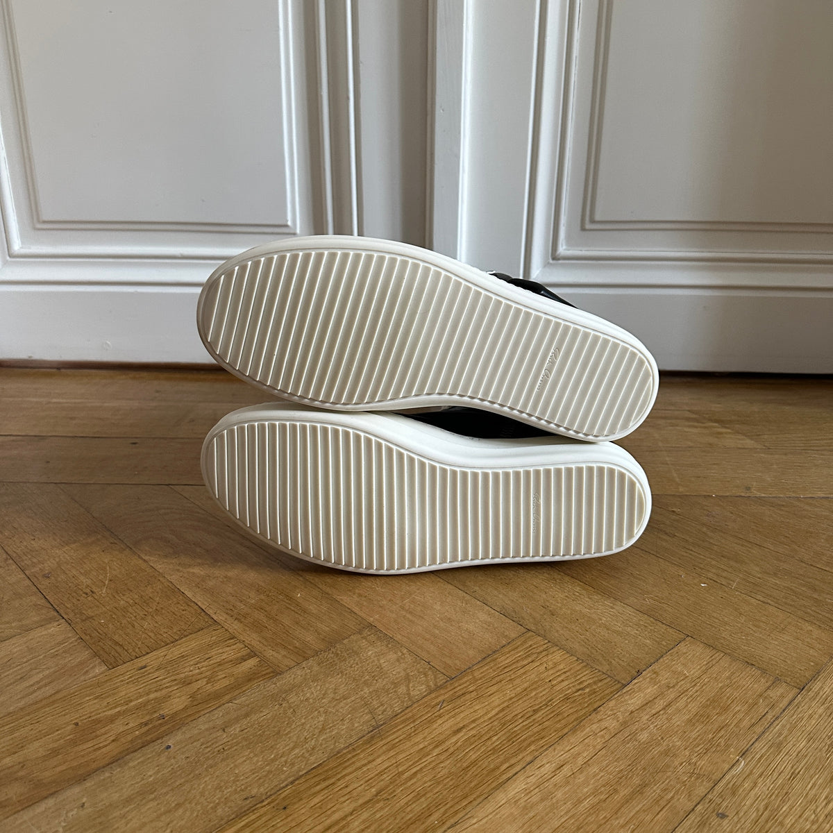 Rick Owens Black Leather Cargobaskets