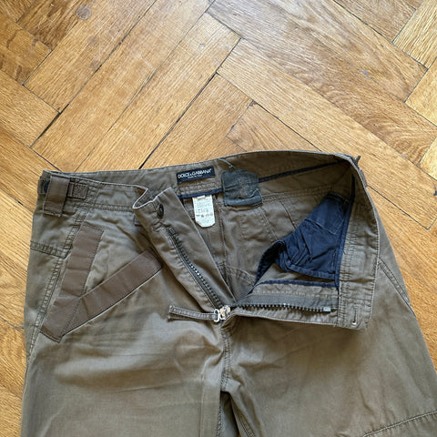Dolce & Gabbana AW03 Zipped Cargo Pants