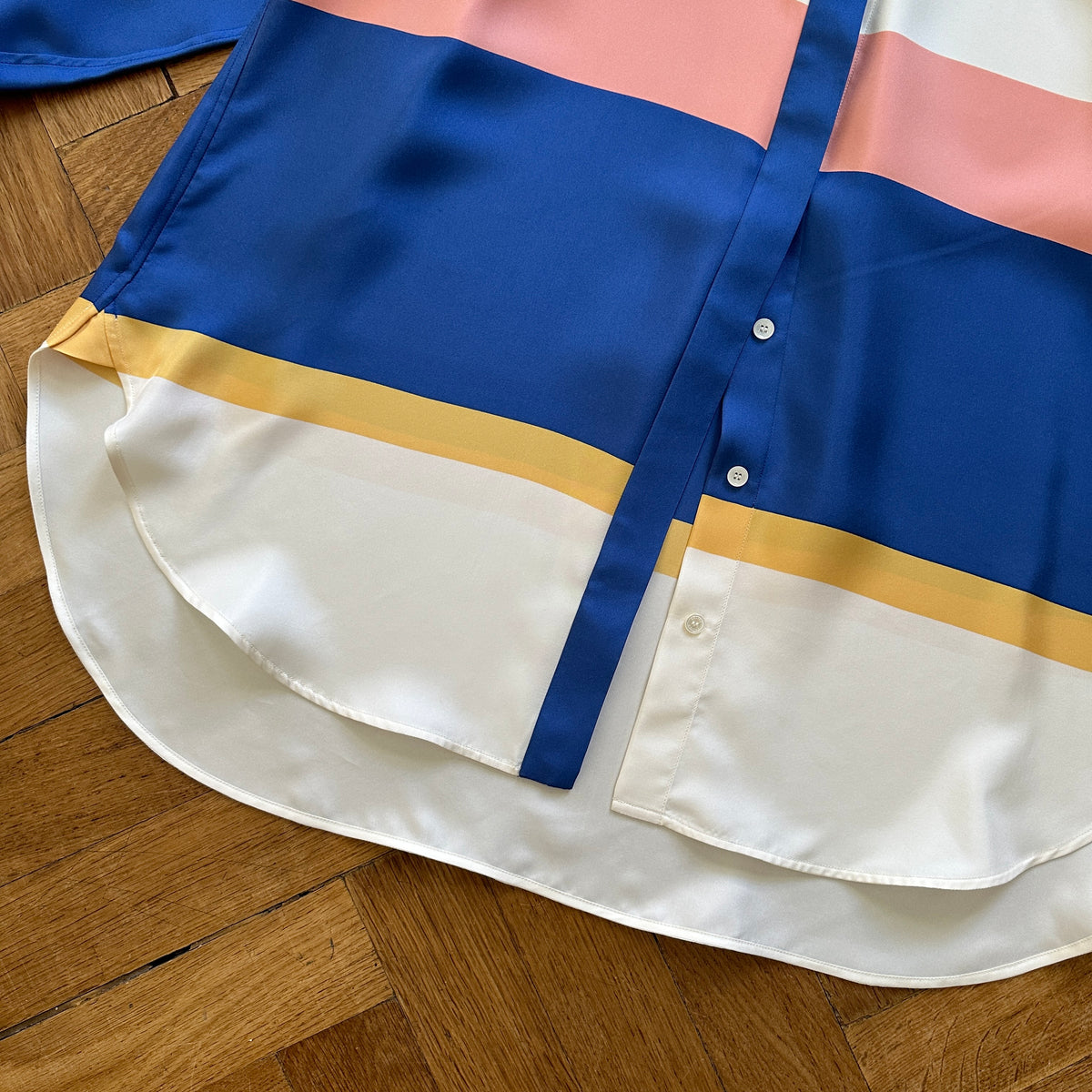 Celine by Phoebe Philo SS11 Silk Colorblock Shirt