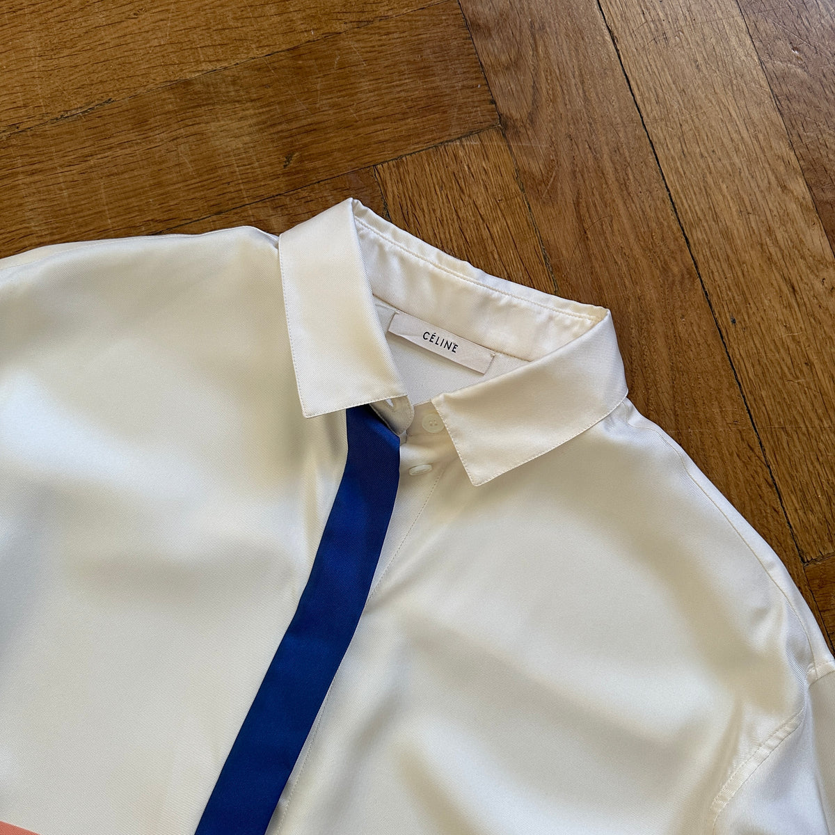 Celine by Phoebe Philo SS11 Silk Colorblock Shirt