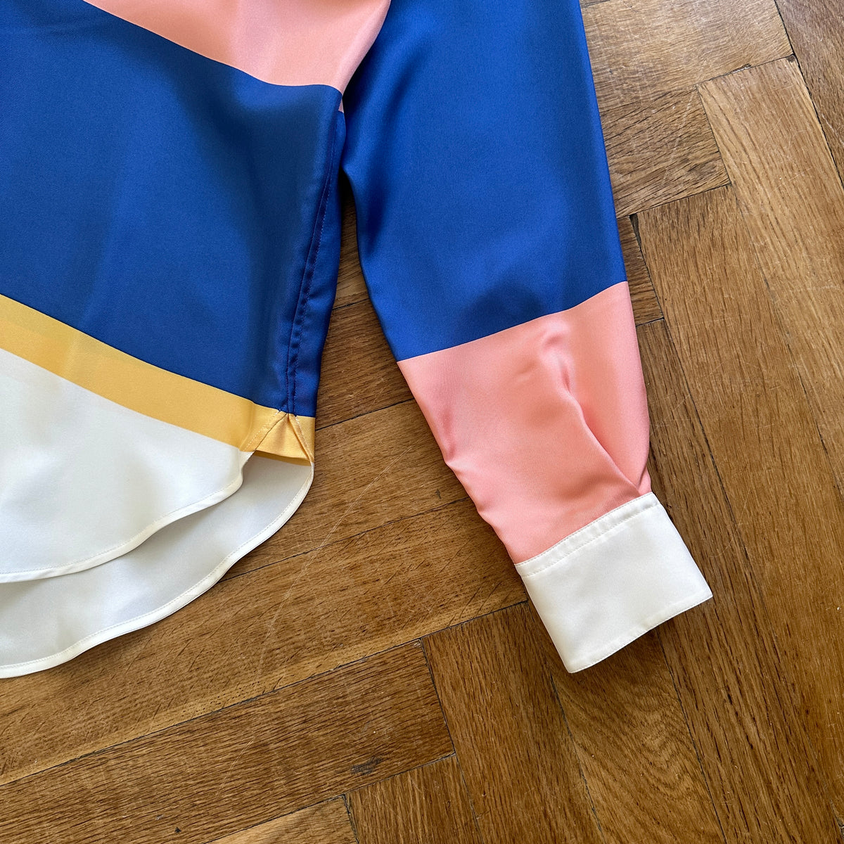 Celine by Phoebe Philo SS11 Silk Colorblock Shirt