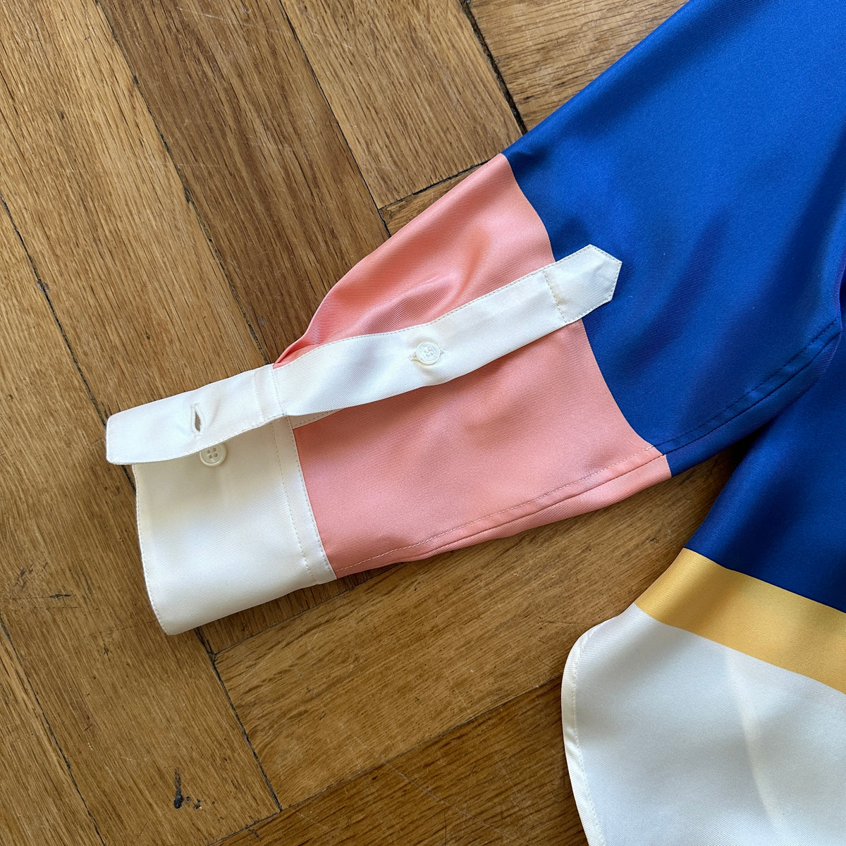 Celine by Phoebe Philo SS11 Silk Colorblock Shirt