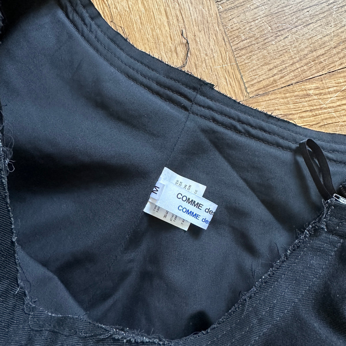 Comme des Garçons Raw Hem Skirt