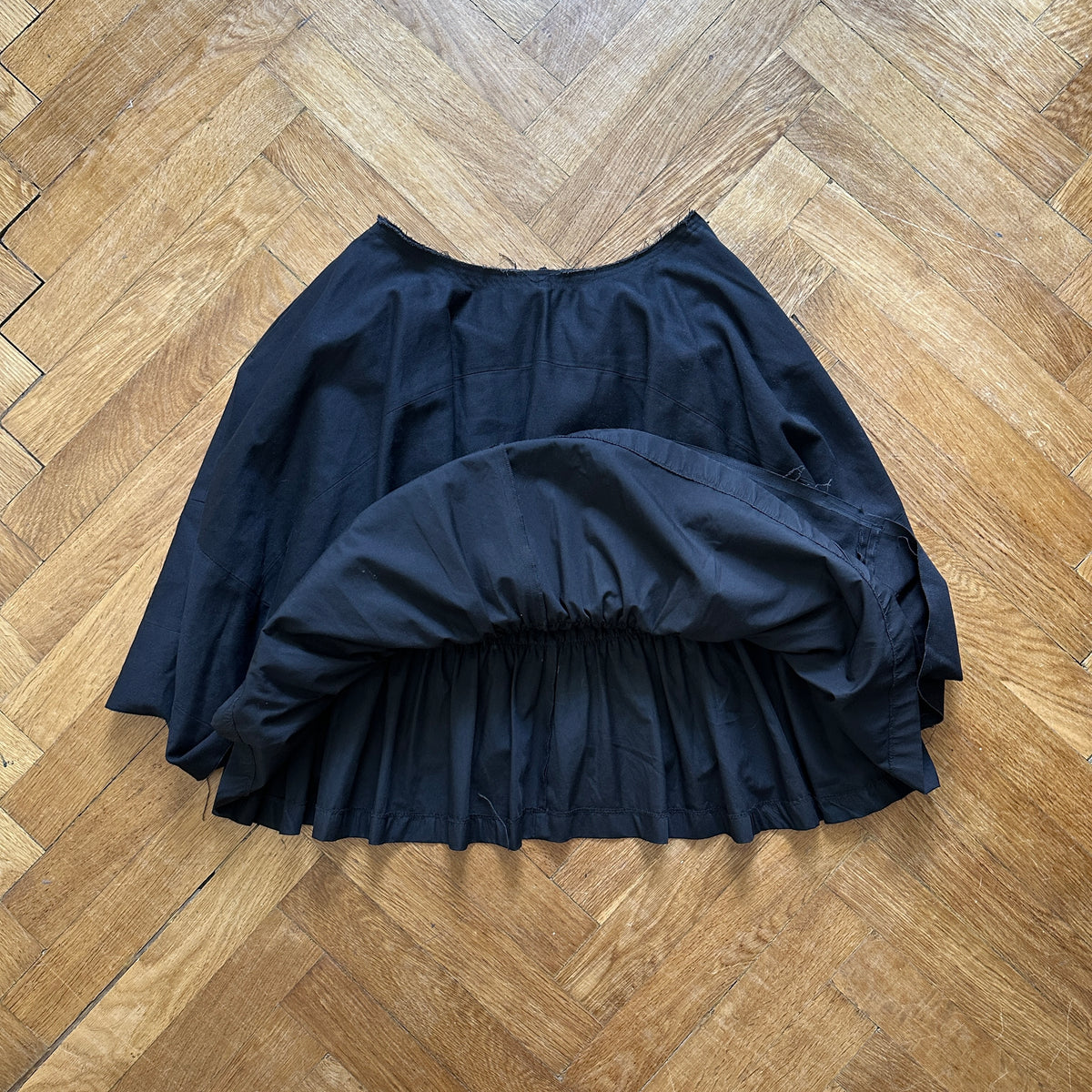 Comme des Garçons Raw Hem Skirt