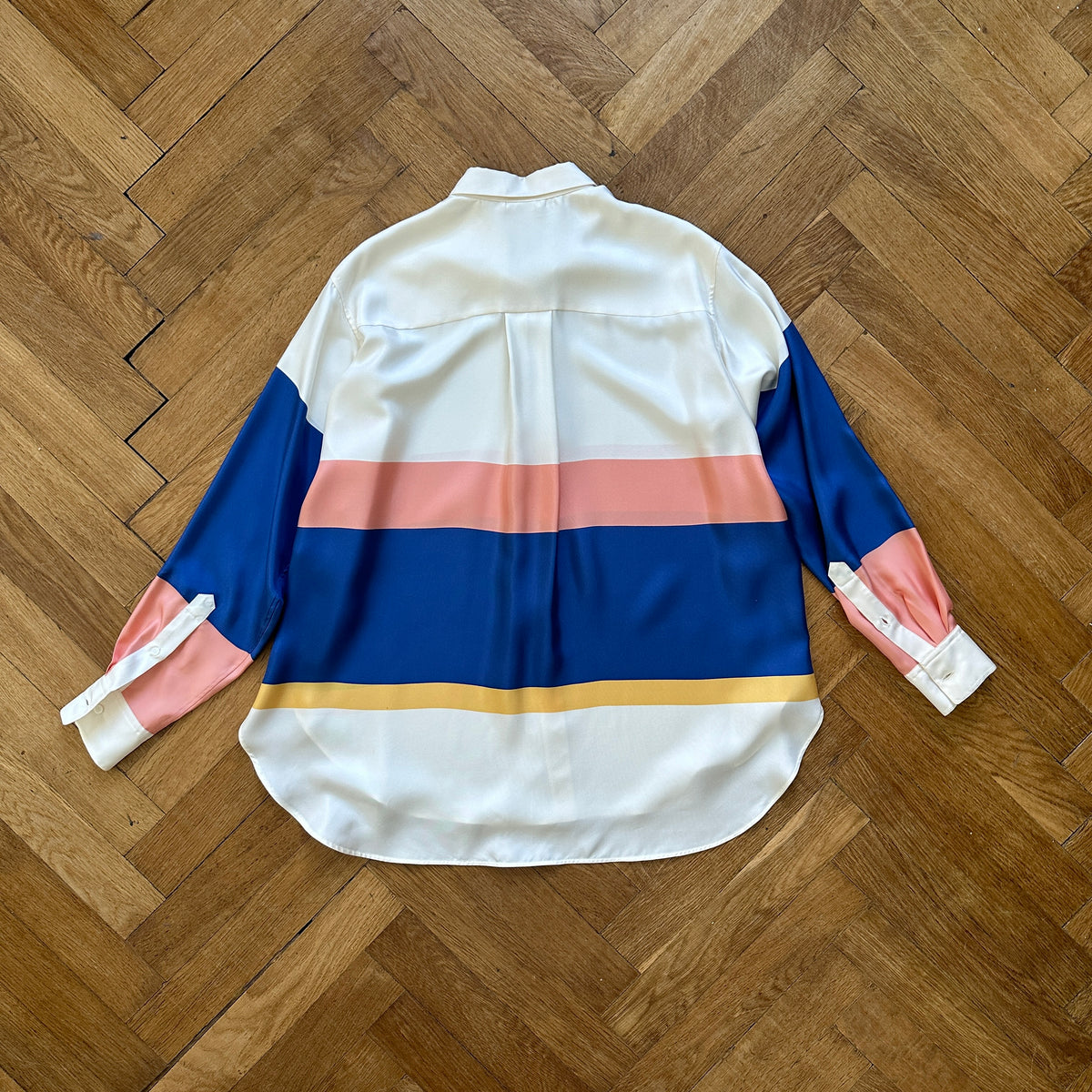Celine by Phoebe Philo SS11 Silk Colorblock Shirt