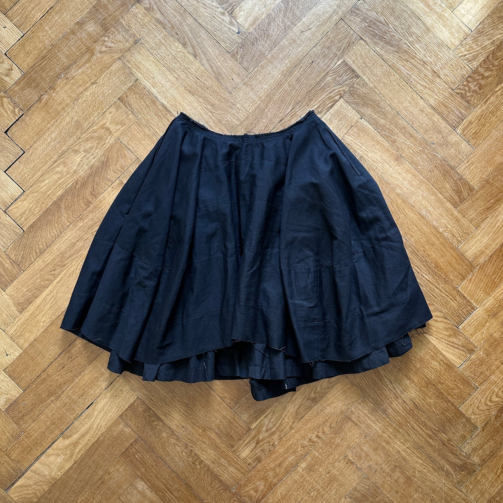 Comme des Garçons Raw Hem Skirt