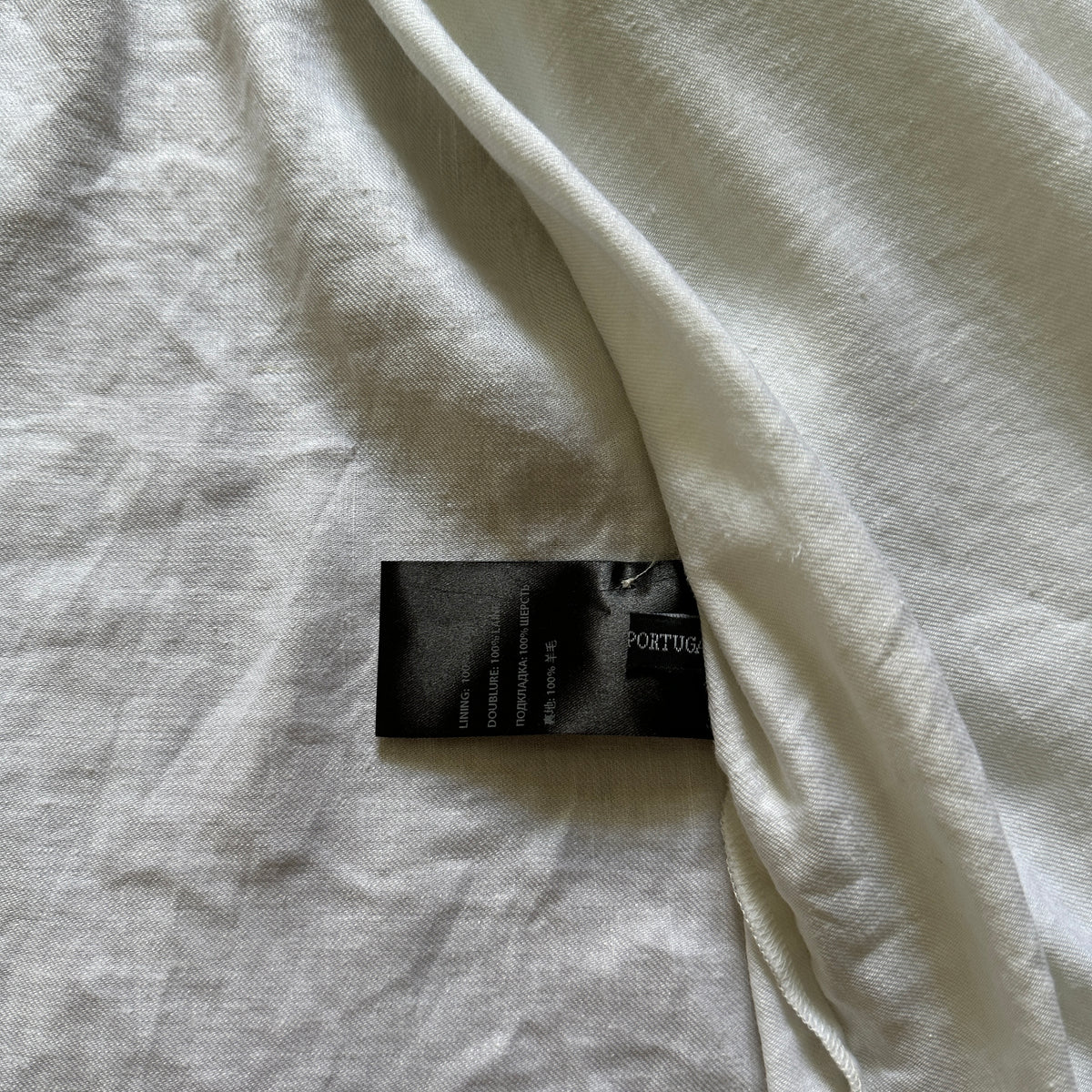 Haider Ackermann White Linen Jacket