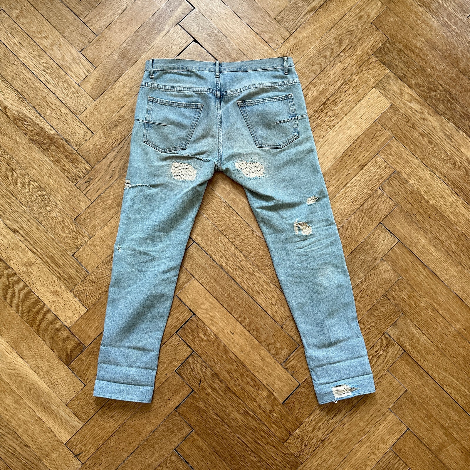 Dior Homme SS06 Light Blue Distressed Denim