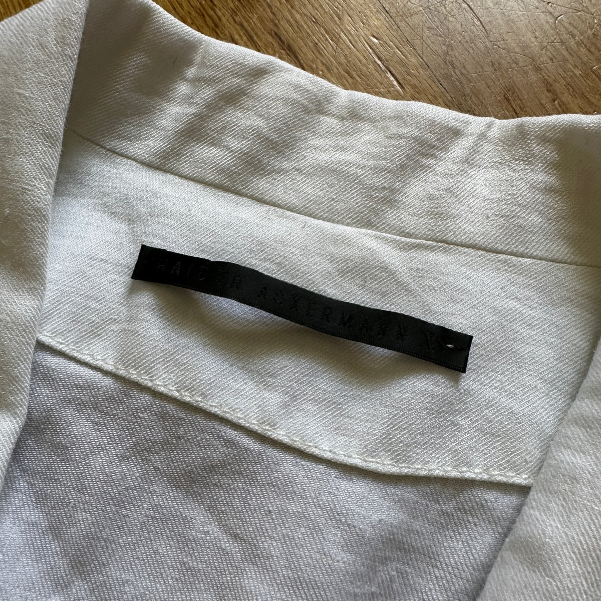 Haider Ackermann White Linen Jacket
