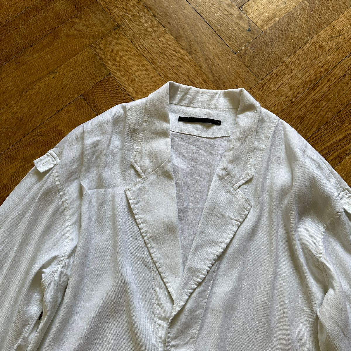 Haider Ackermann White Linen Jacket