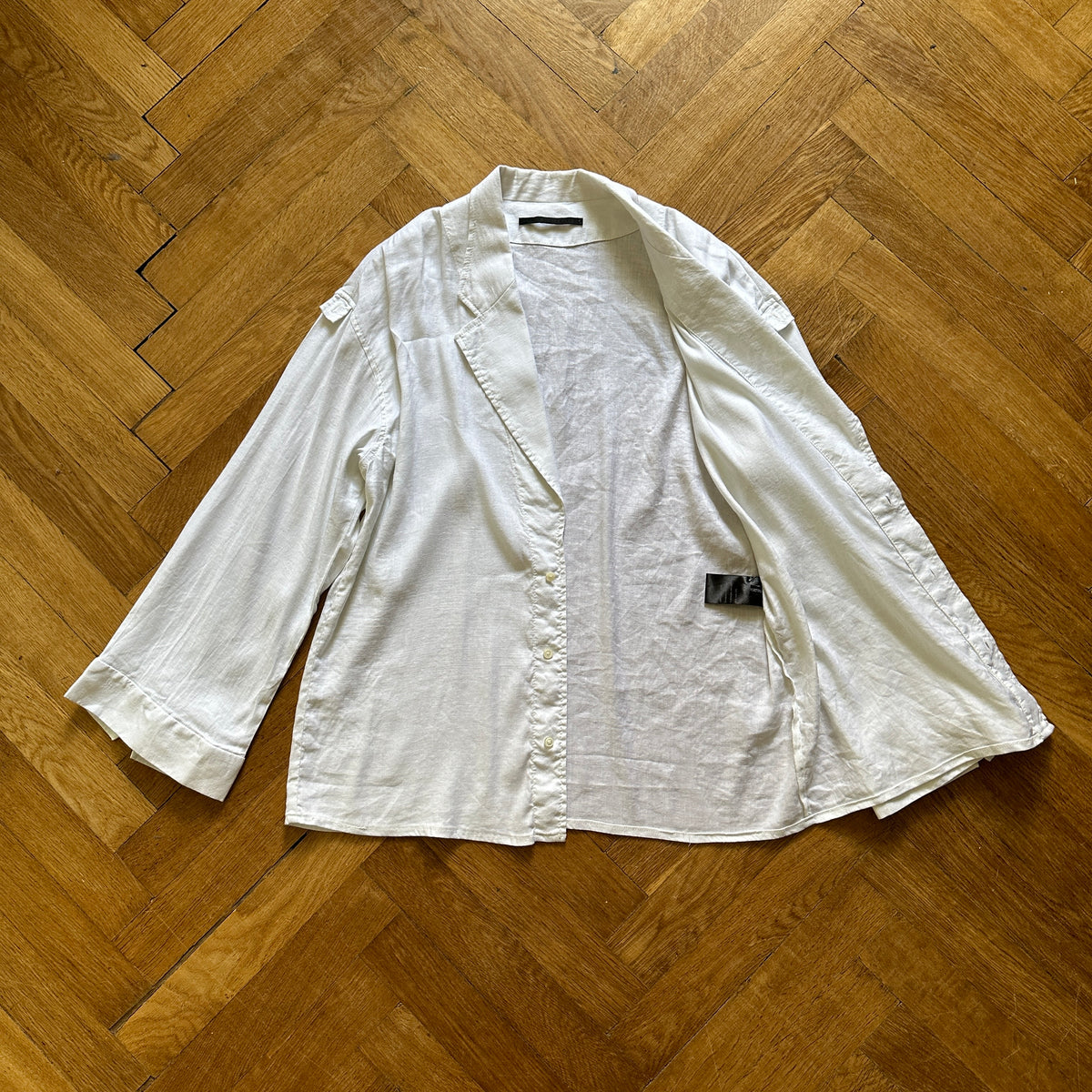 Haider Ackermann White Linen Jacket