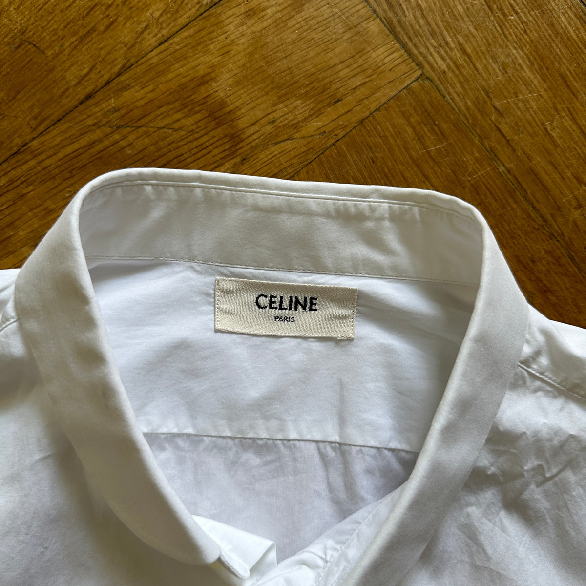 Celine by Hedi Slimane White Button Up Shirt