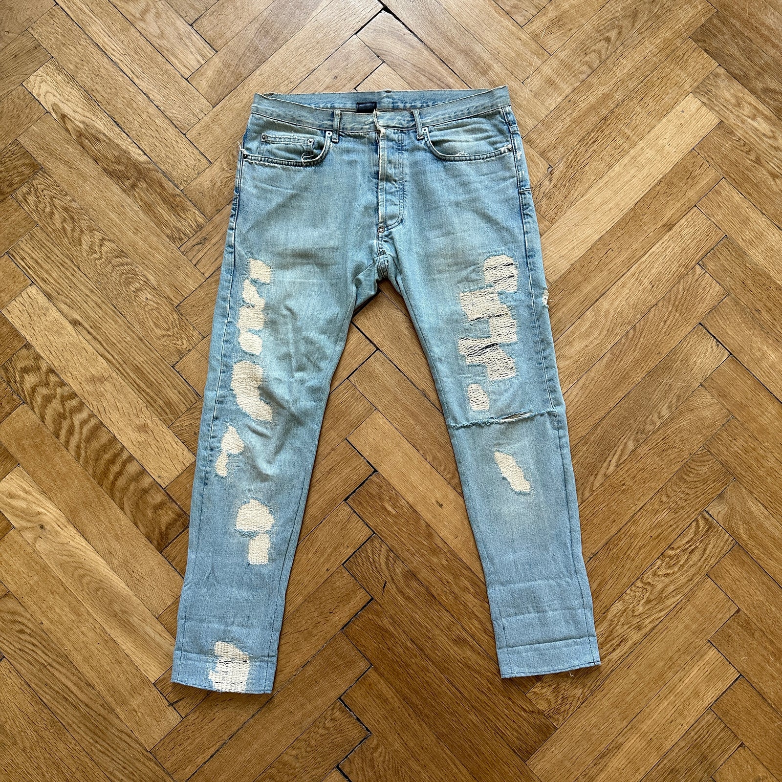 Dior Homme SS06 Light Blue Distressed Denim