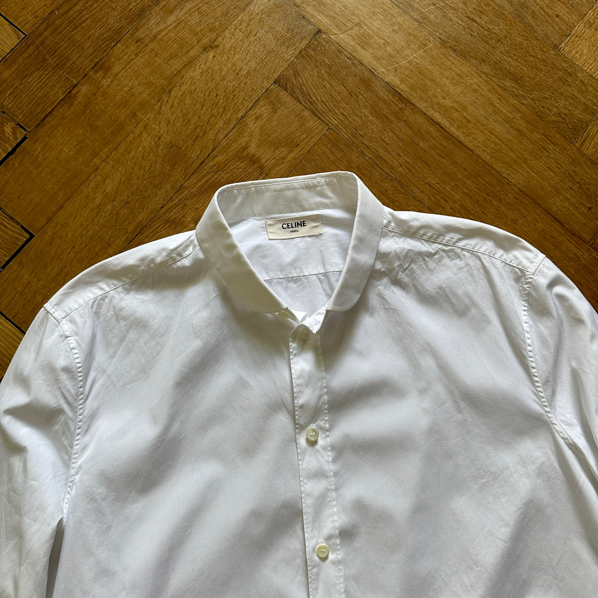 Celine by Hedi Slimane White Button Up Shirt
