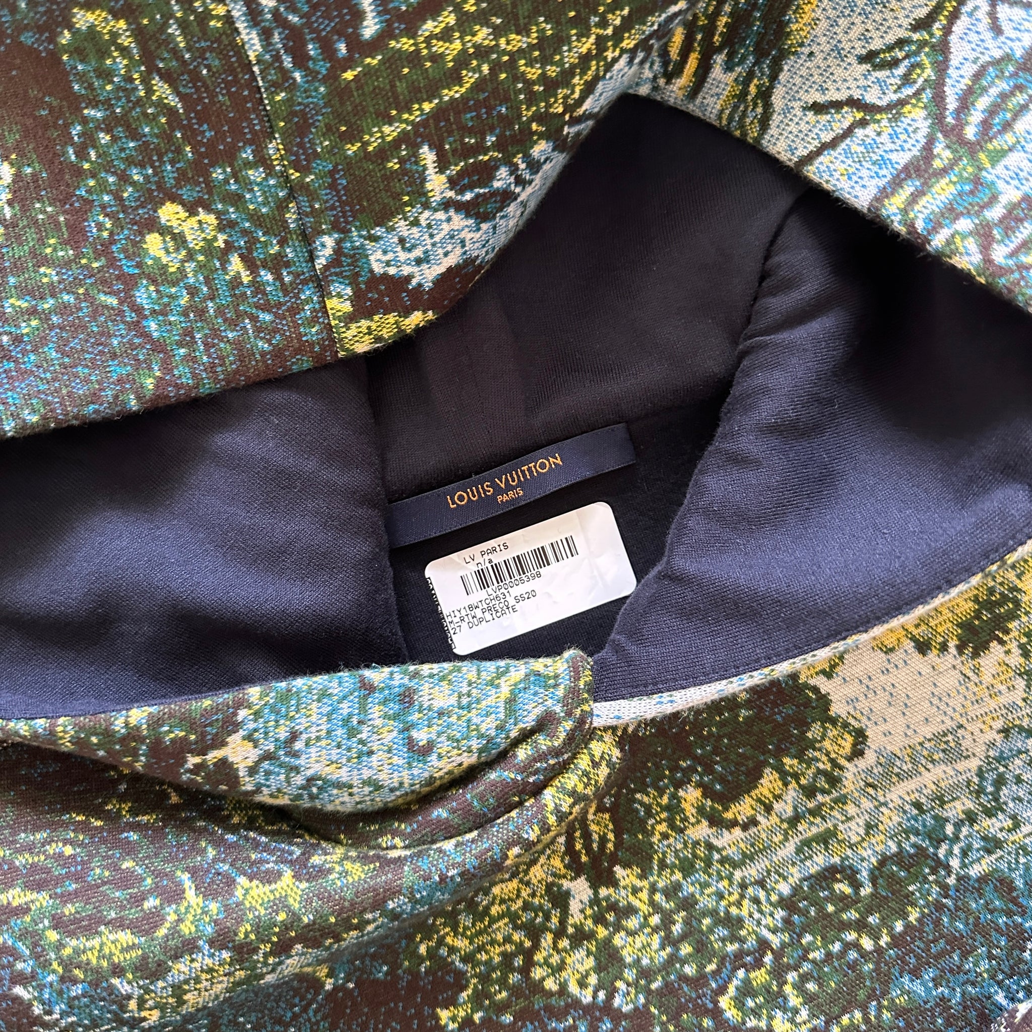 Louis Vuitton Blue Tie Dye Cotton Abloh Camouflage T-Shirt XXL