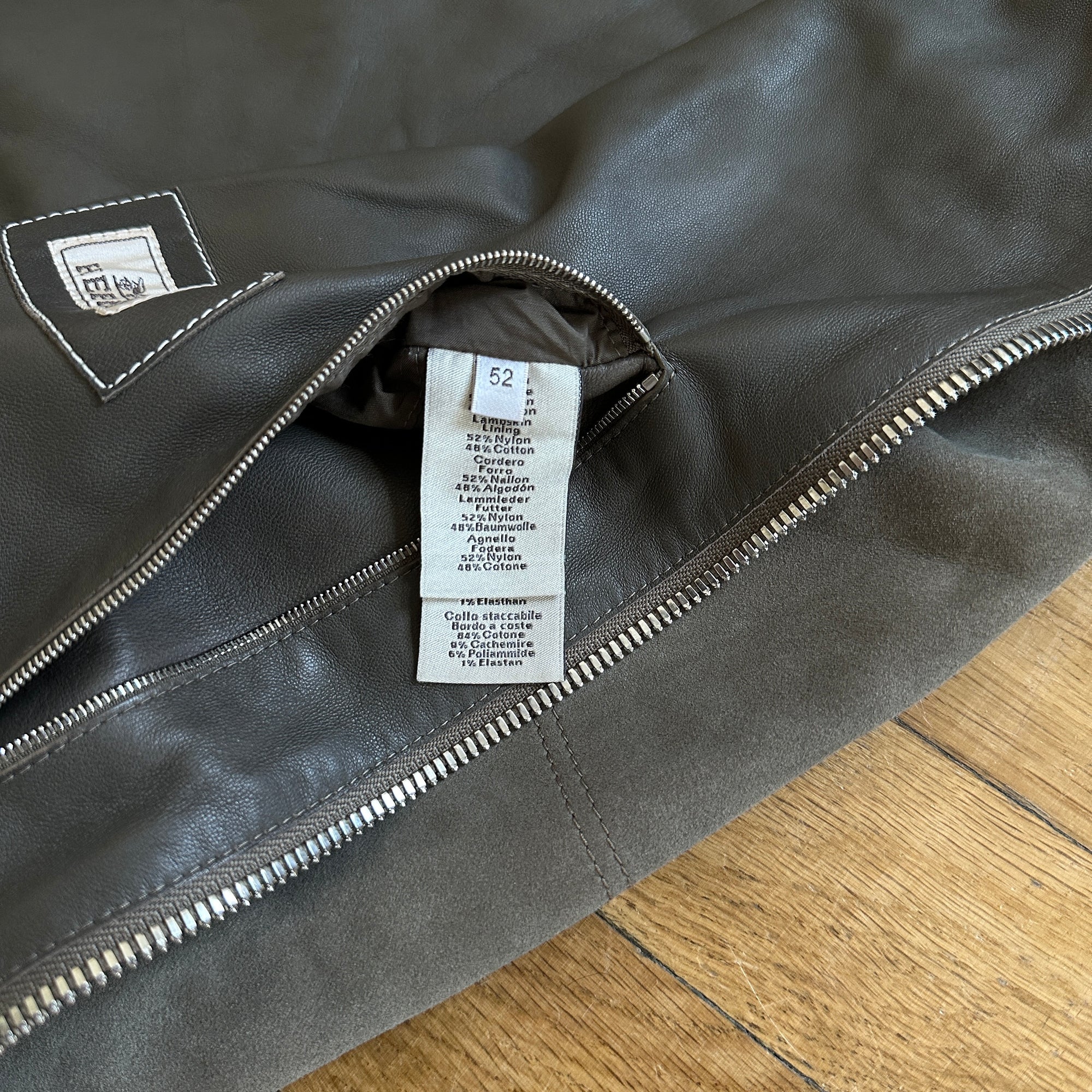 Hermès Suede Leather Blouson With Detachable Collar