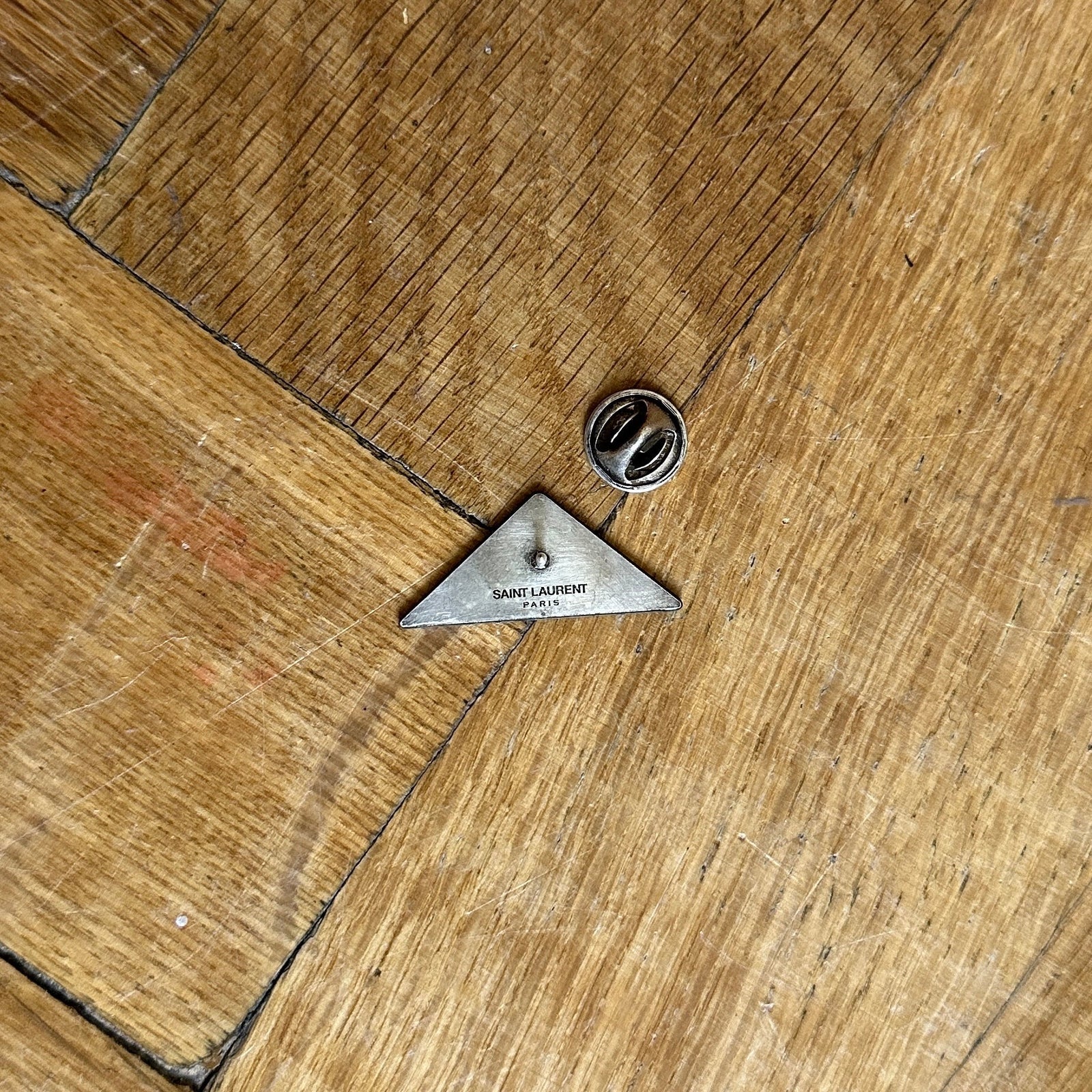 Saint Laurent Paris FW15 Triangle Pin