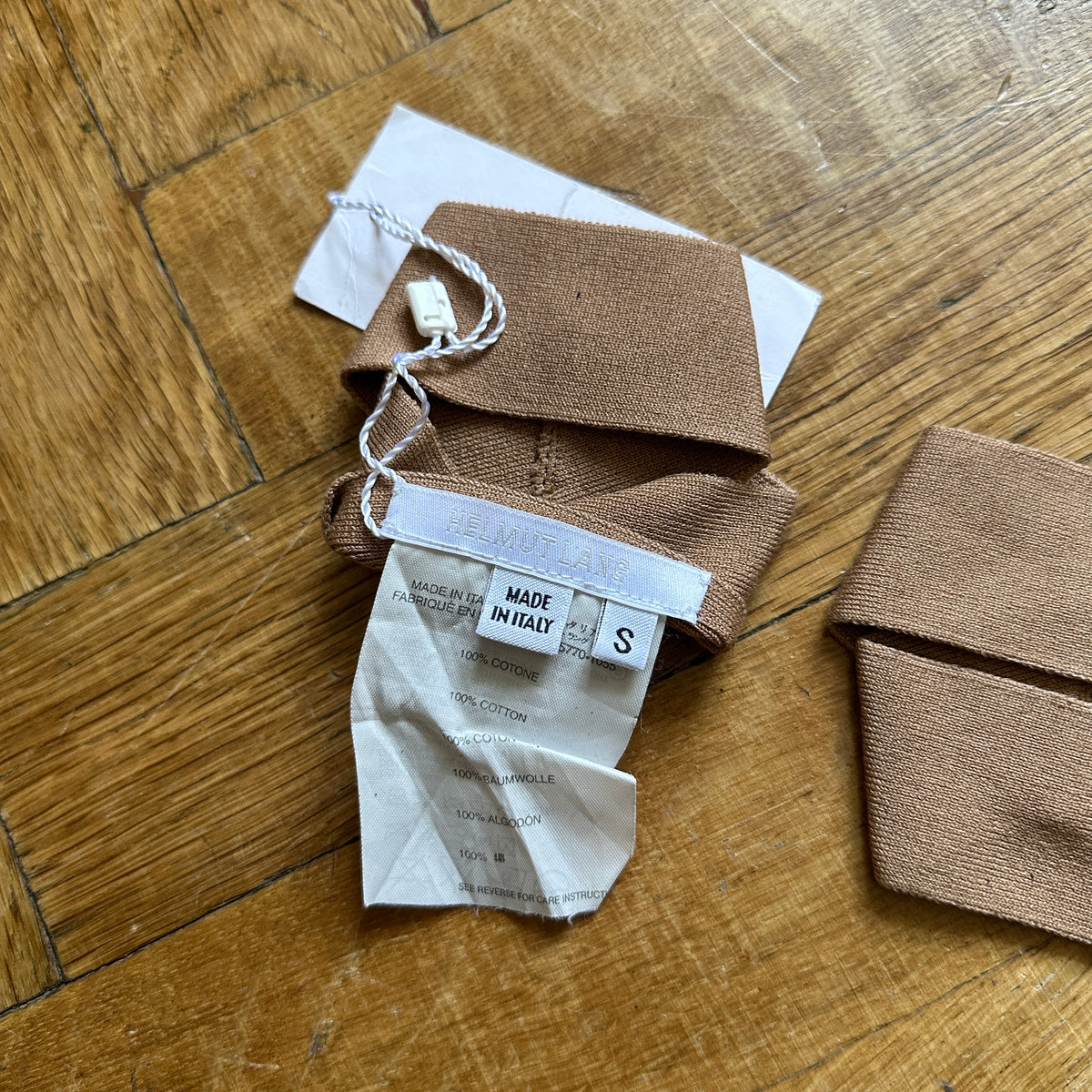 Helmut Lang SS04 Nude Hand Wrap Mittens