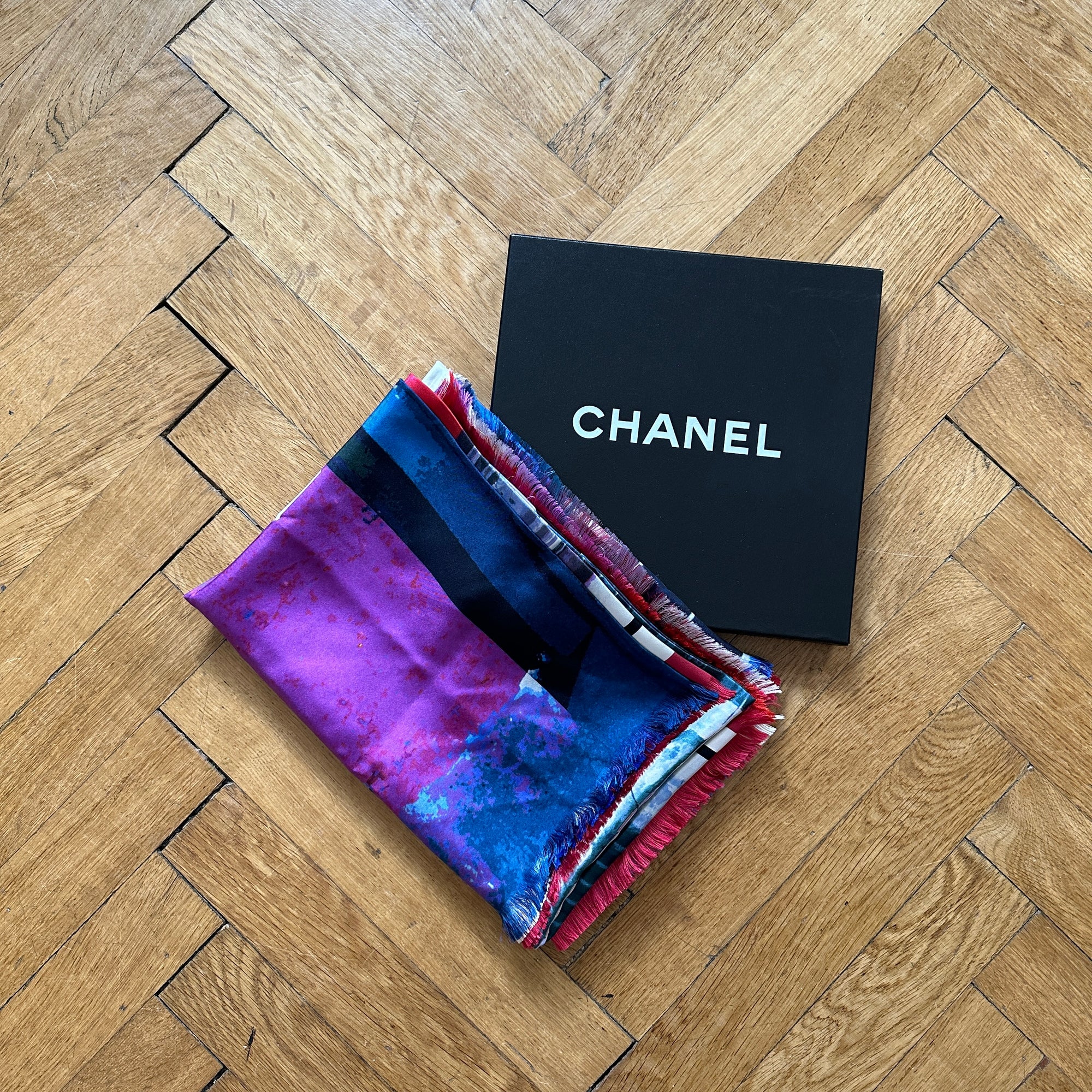 Chanel Resort 2017 Cuba Silk Scarf