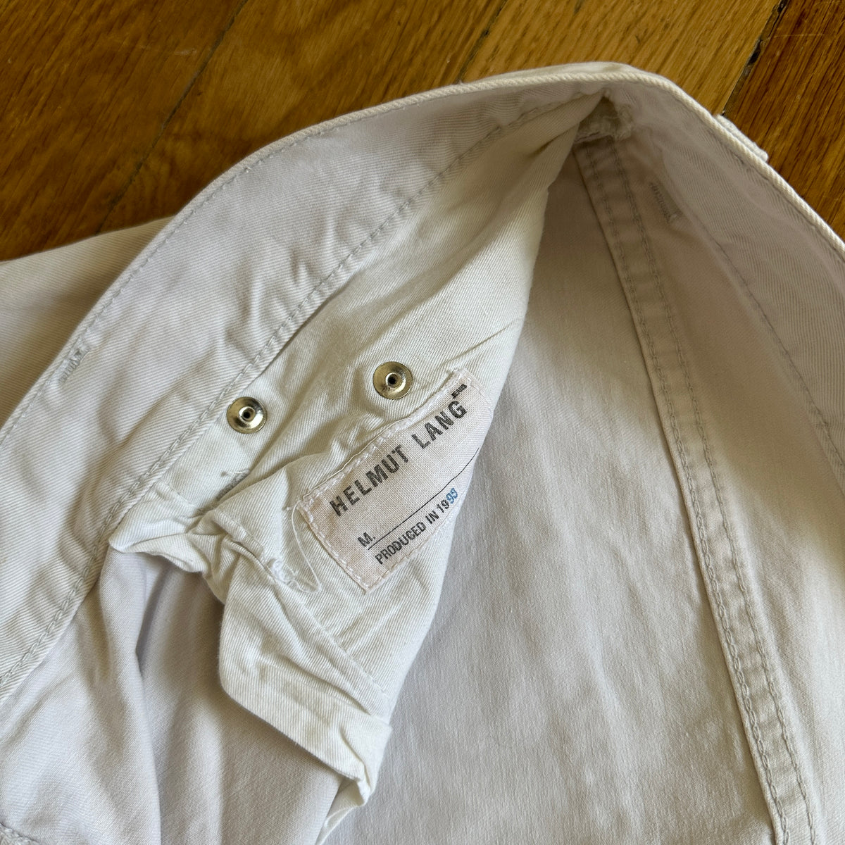 Helmut Lang Archival White Denim