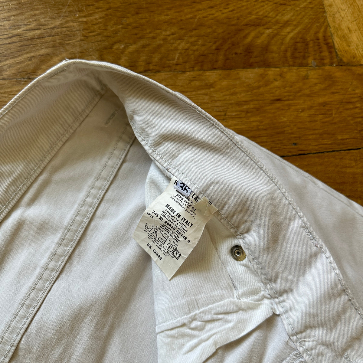 Helmut Lang Archival White Denim