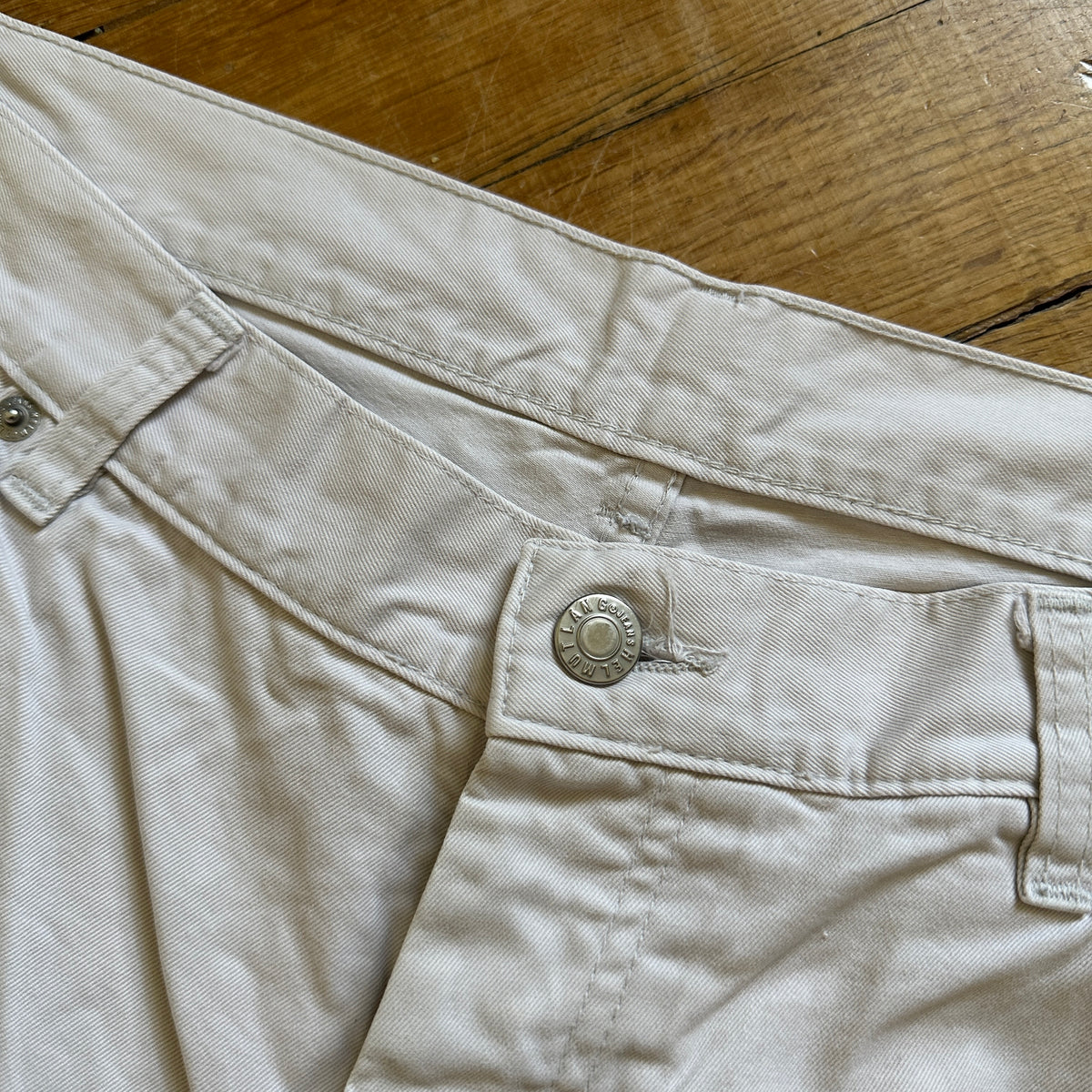 Helmut Lang Archival White Denim
