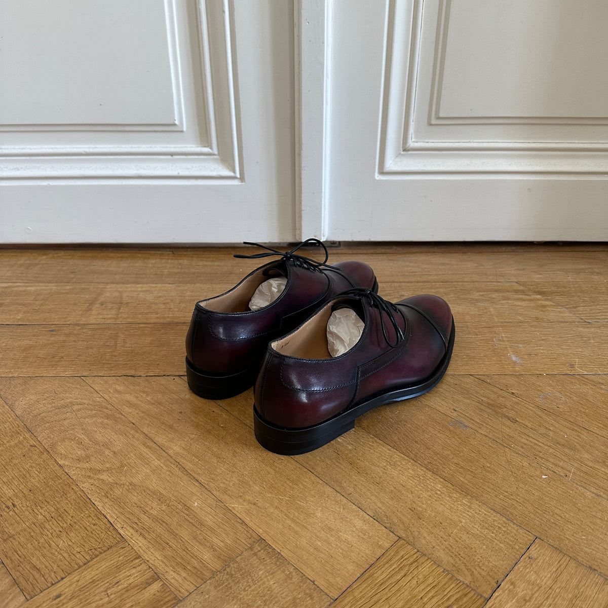 Berluti by Haider Ackermann FW17 Burgundy Bergen Derbies