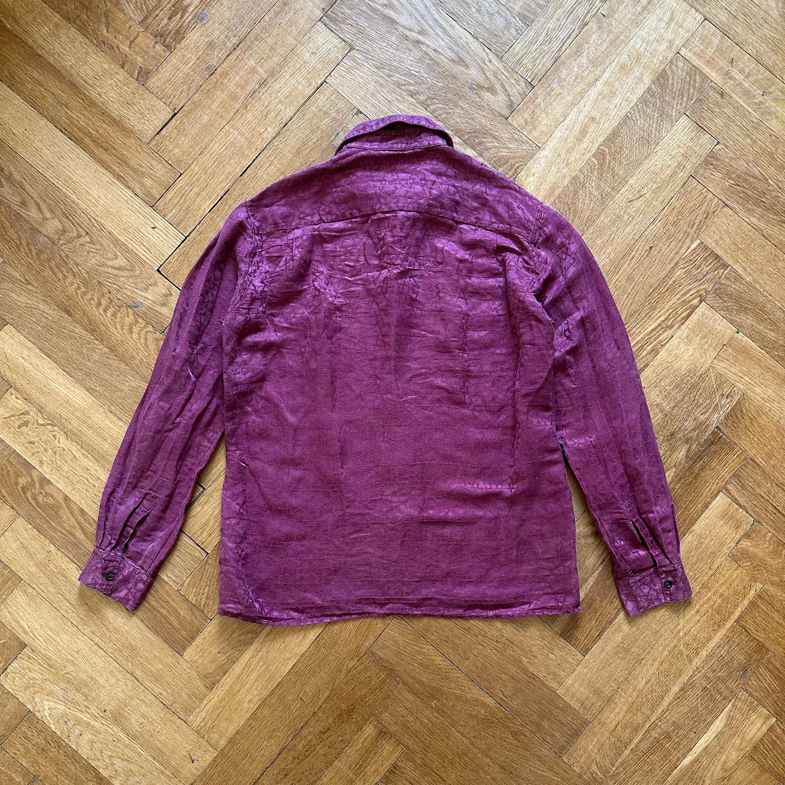 Haider Ackermann Geometric Print Silk Blend Shirt