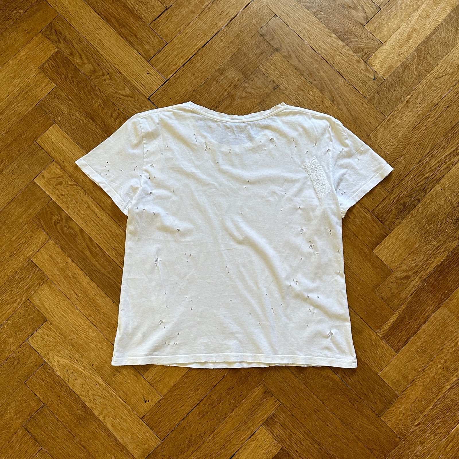 Balmain SS10 by Christophe Decarnin Distressed T-Shirt