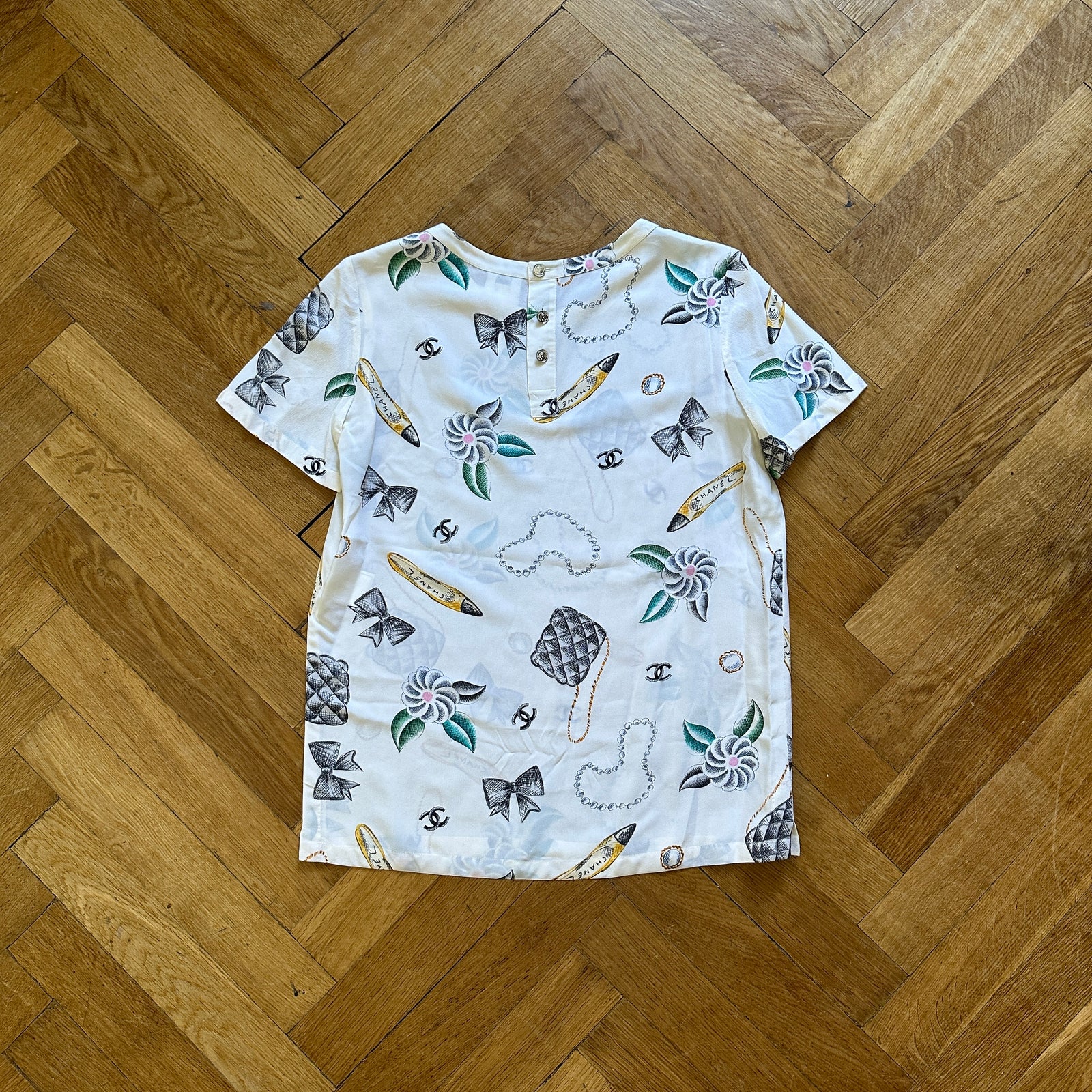 Chanel SS96 Lipstick Silk T-Shirt