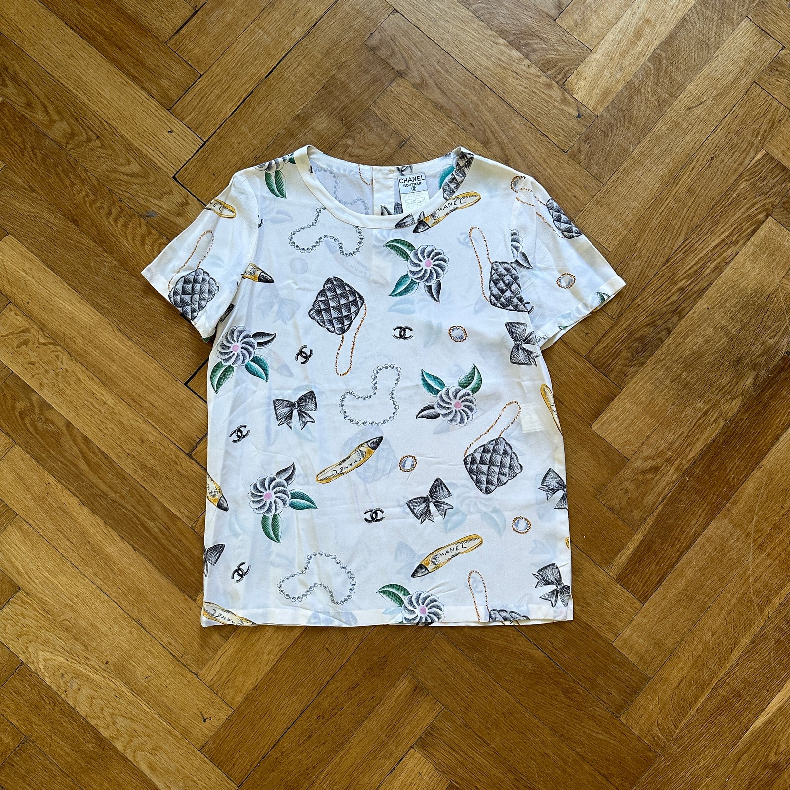 Chanel SS96 Lipstick Silk T-Shirt