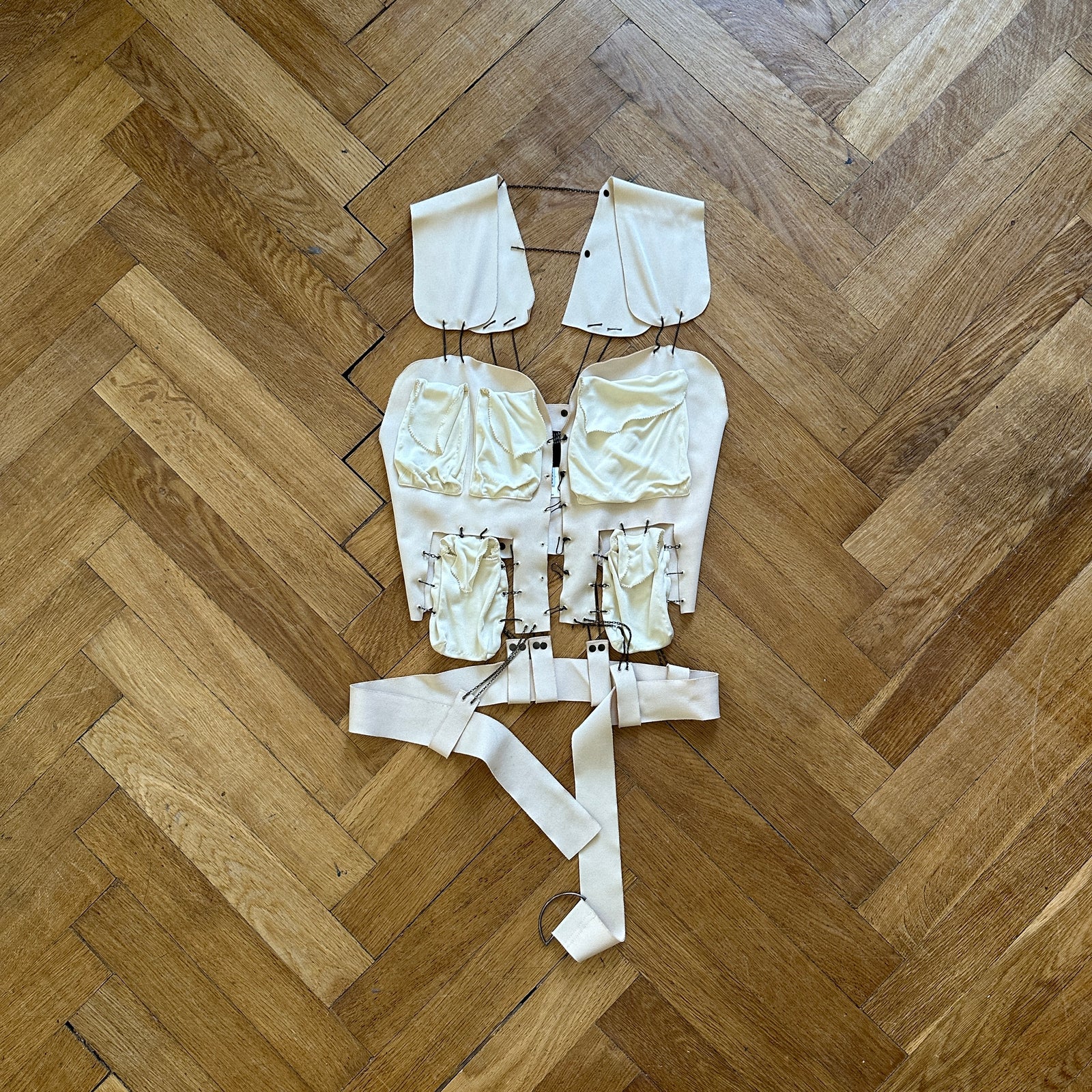 Jean Paul Gaultier 90s Chained Cargo Vest